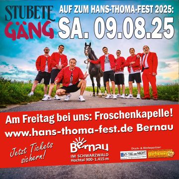 Tickets für Samstag Hans-Thoma-Fest 2025 am 09.08.2025 - Karten kaufen